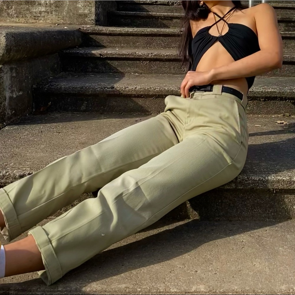 super cute like-new dickies uo exclusive high-waisted ankle pants for sale!
